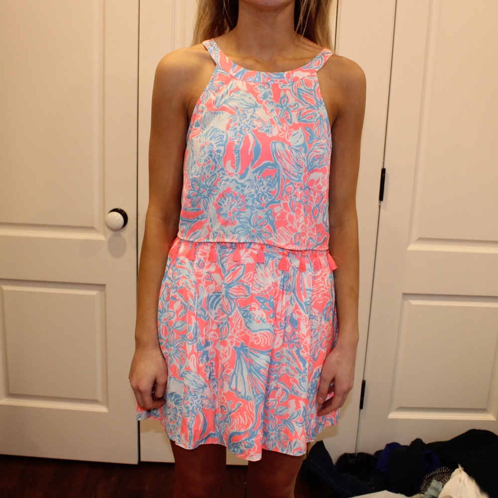 Lilly Pulitzer skirt set with tassels
